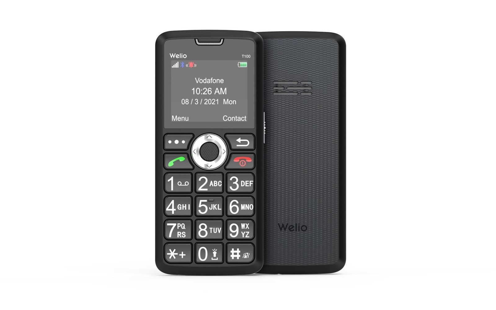 WKEY T100 Gümüş Tuşlu Cep Telefonu