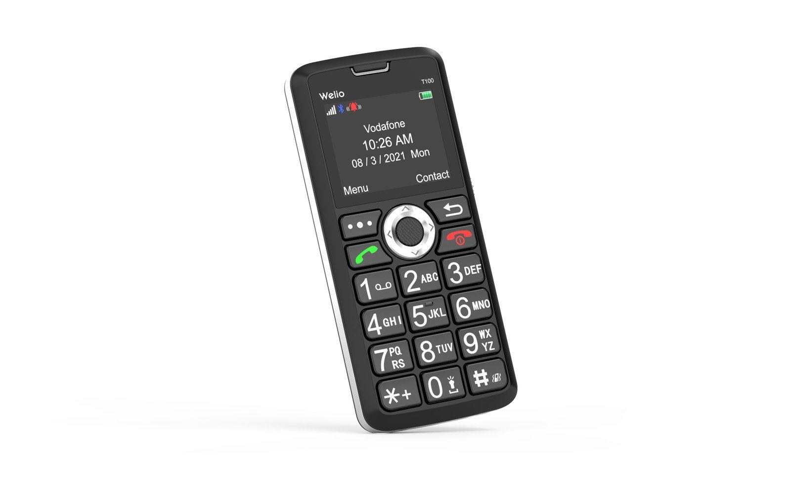 WKEY T100 Gümüş Tuşlu Cep Telefonu