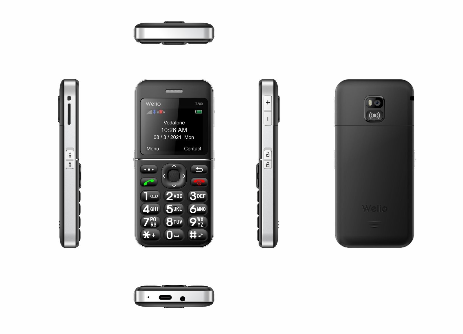 WKEY T200 Tuşlu Cep Telefonu Kameralı