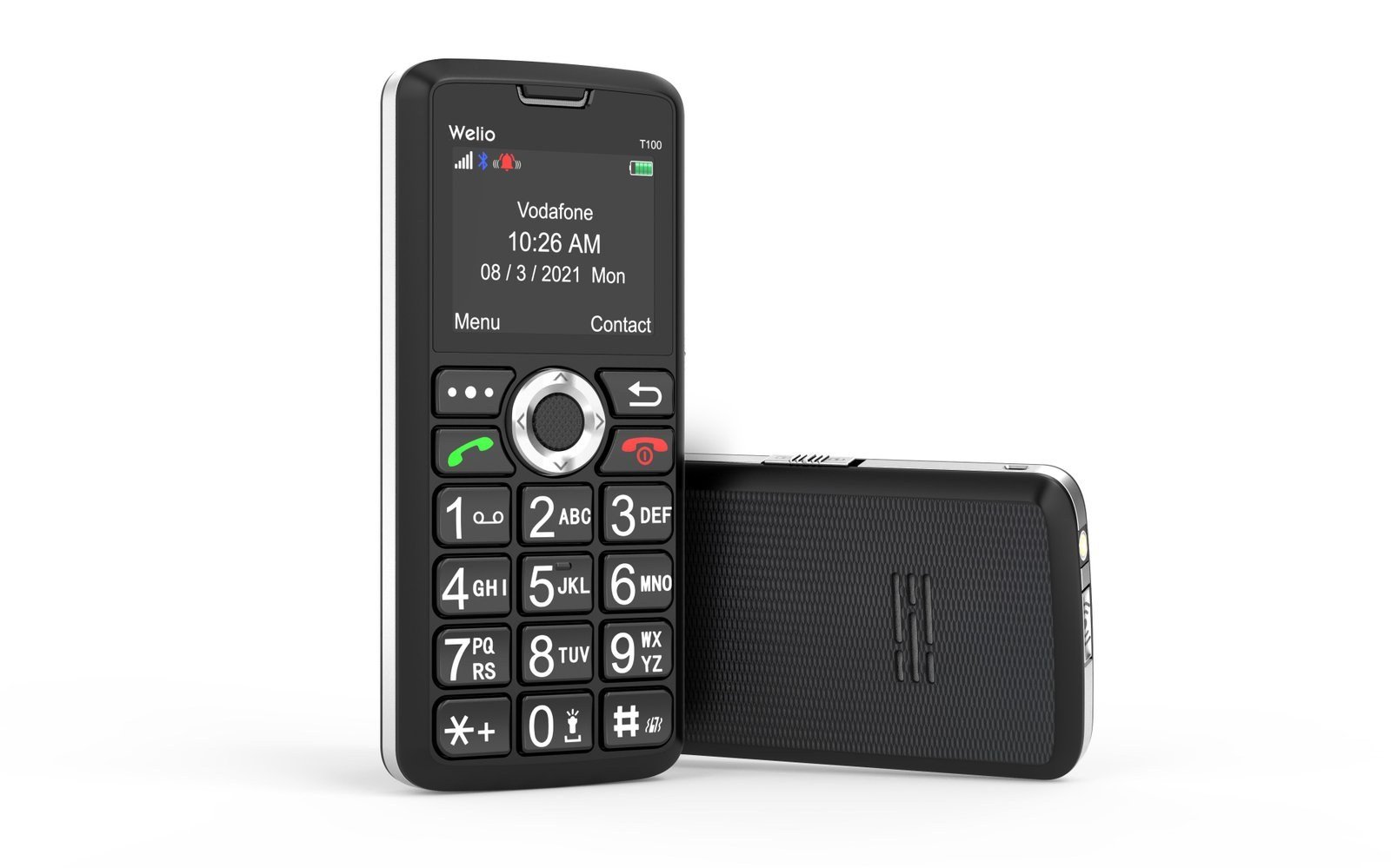 WKEY T100 Gümüş Tuşlu Cep Telefonu Ke Welio WKEY T100 Tuşlu Kamerası Asker
